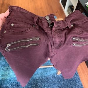 Torrid maroon skinny jeans